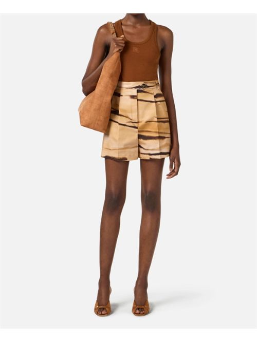 DRILL SHORTS ELISABETTA FRANCHI | SH01362E2470 cammello